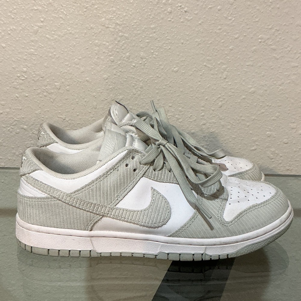 Nike Gray and White Low-Top Sneakers